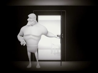 black and white / animated short film. break thinking